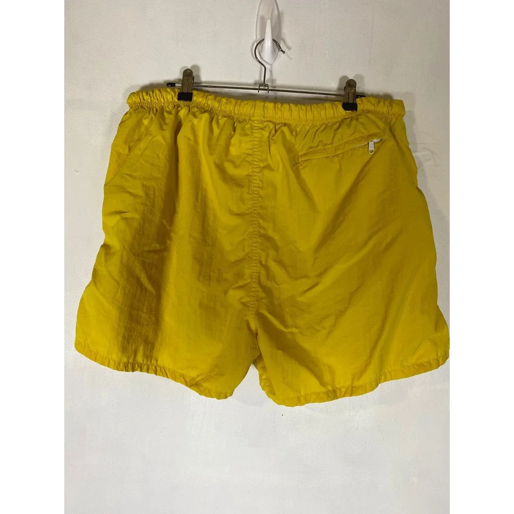 Lands' End Men's XL Yellow Swim Trunks Lined Drawstring Beach Pool Shorts